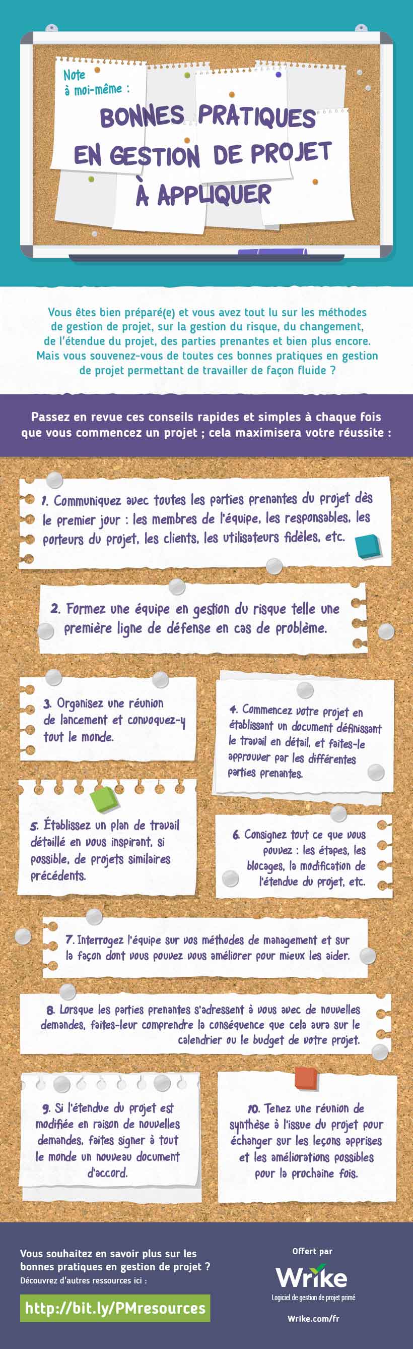 10 bonnes pratiques gestion projet