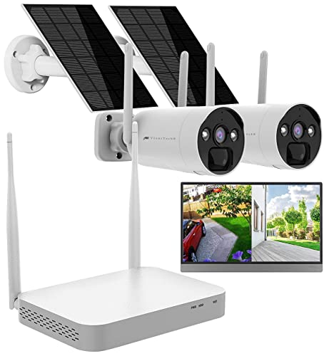 Système de surveillance connecté DSC-500.nvr 2K avec 2 caméras solaires [VisorTech]